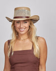 Madrid | Womens Wide Brim Firm Straw Gambler Hat
