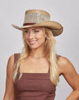 Madrid | Womens Wide Brim Firm Straw Gambler Hat