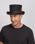 Majestic | Mens Wool Top Hat with Carriage Hat Band