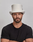 Majestic | Mens Wool Top Hat with Carriage Hat Band