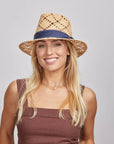 Markie | Womens Straw Fedora Hat