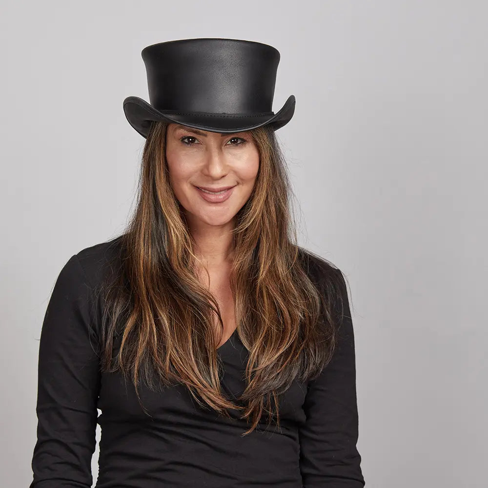 Marlow Womens Leather Top Hat American Hat Makers