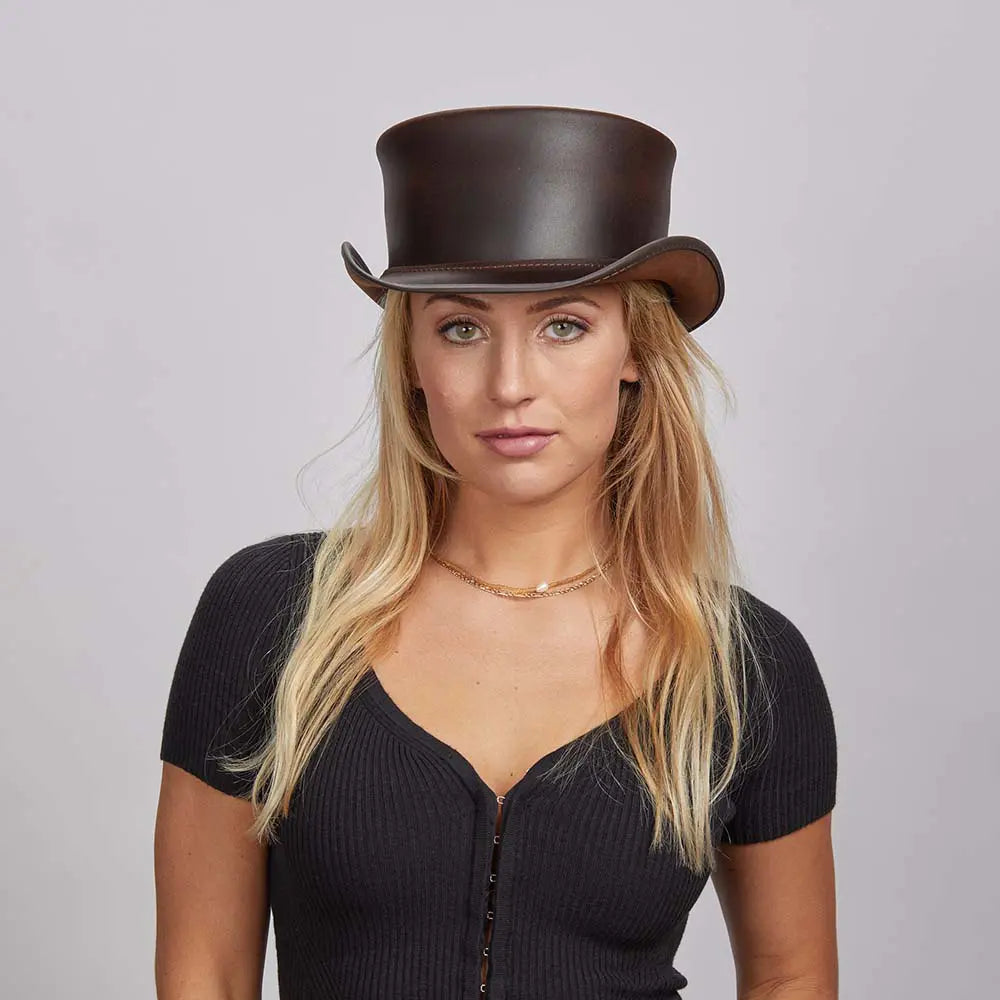 Marlow | Womens Leather Top Hat