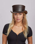 Marlow | Womens Leather Top Hat