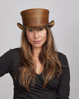 Marlow | Womens Leather Top Hat