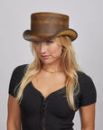 Marlow | Womens Leather Top Hat