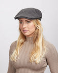 Mikey | Womens Newsboy Flat Cap