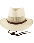 Milan | Womens Cream Firm Straw Fedora Hat