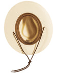 Milan | Womens Cream Firm Straw Fedora Hat