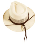 Milan | Womens Cream Firm Straw Fedora Hat