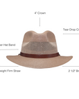 milan cream mens fedora hat Infographics