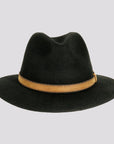 Moab Mens Black Outback Felt American Hat Makers Front View