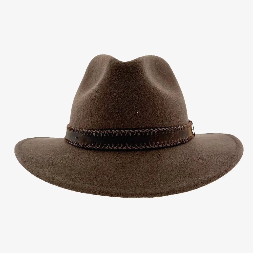 Moab | Mens Crushable Wool Felt Safari Hat with Leather Band  display picture 1
