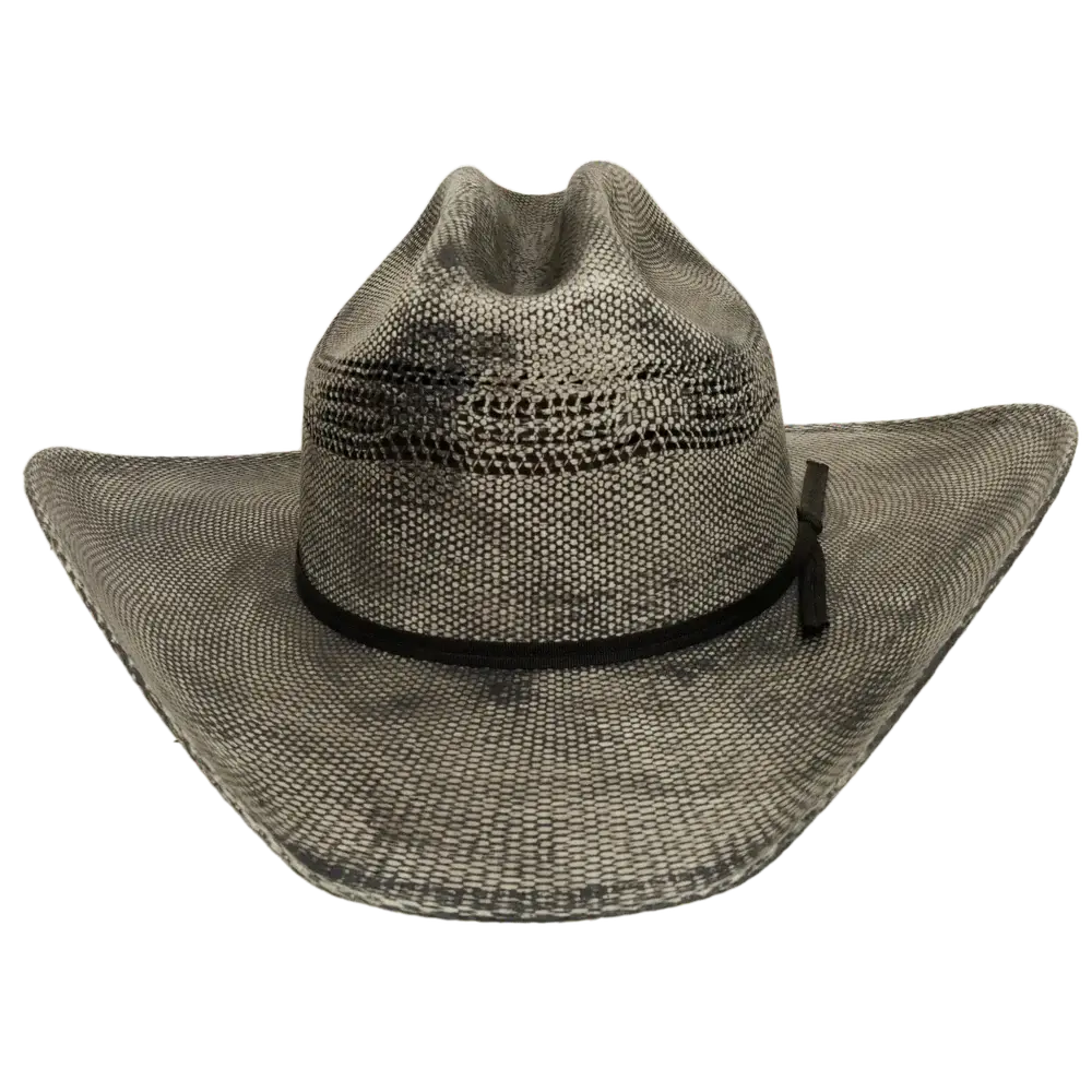 moonwalk mens grey straw cowboy front view