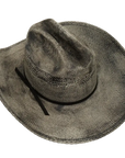 moonwalk mens grey straw cowboy top view