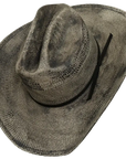 moonwalk mens grey straw cowboy angled view