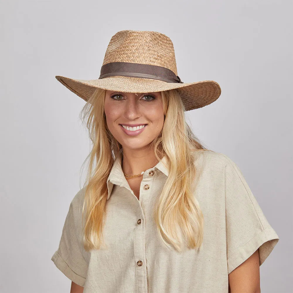 Morgan | Womens Wide Brim Straw Sun Hat
