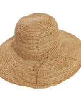 Nova Womens Sun Straw Hat Top Angled View