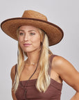 Otto | Womens Wide Brim Palm Leaf Sun Hat