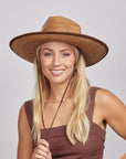 Otto | Womens Wide Brim Palm Leaf Sun Hat