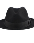 Pablo Black Felt Fedora Front View