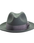 Pablo Womens Grey Felt Fedora Front View