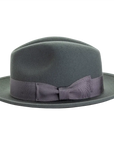 Pablo Mens Grey Felt Fedora Side View