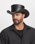 Pale Rider | Mens Leather Top Hat