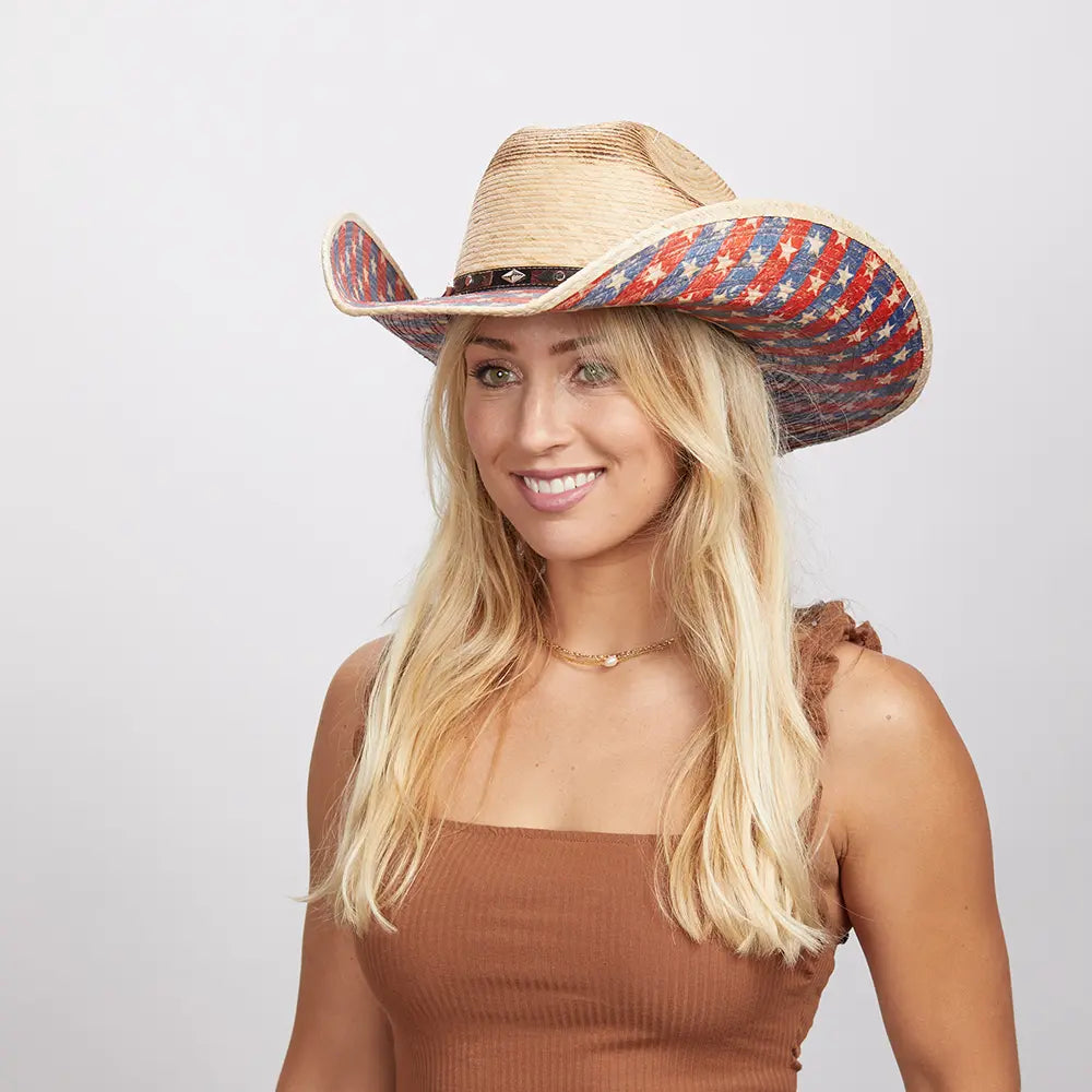 Patriot | Womens Straw Cowgirl Hat