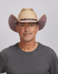 Middle-aged man wearing a Patriot Cowboy Hat