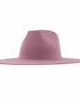 Rancher | Womens Cotton Candy Pink Wide Brim Felt Fedora Hat