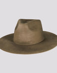 Rancher Dirty Mushroom Fedora Felt Hat American Hat Makers Front Side View