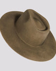 Rancher Dirty Mushroom Fedora Felt Hat American Hat Makers Top View