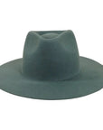 Rancher | Womens Green Wide Brim Felt Fedora Hat