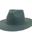 rancher green fedora felt angled view