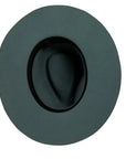 Rancher | Womens Green Wide Brim Felt Fedora Hat