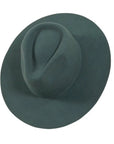 rancher green fedora felt front top view