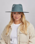 Rancher | Womens Wide Brim Felt Fedora Hat