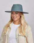 Rancher | Womens Wide Brim Felt Fedora Hat