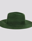 Rancher Olive Felt Fedora Hat American Hat Makers Side view
