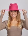 Rancher | Womens Wide Brim Felt Fedora Hat