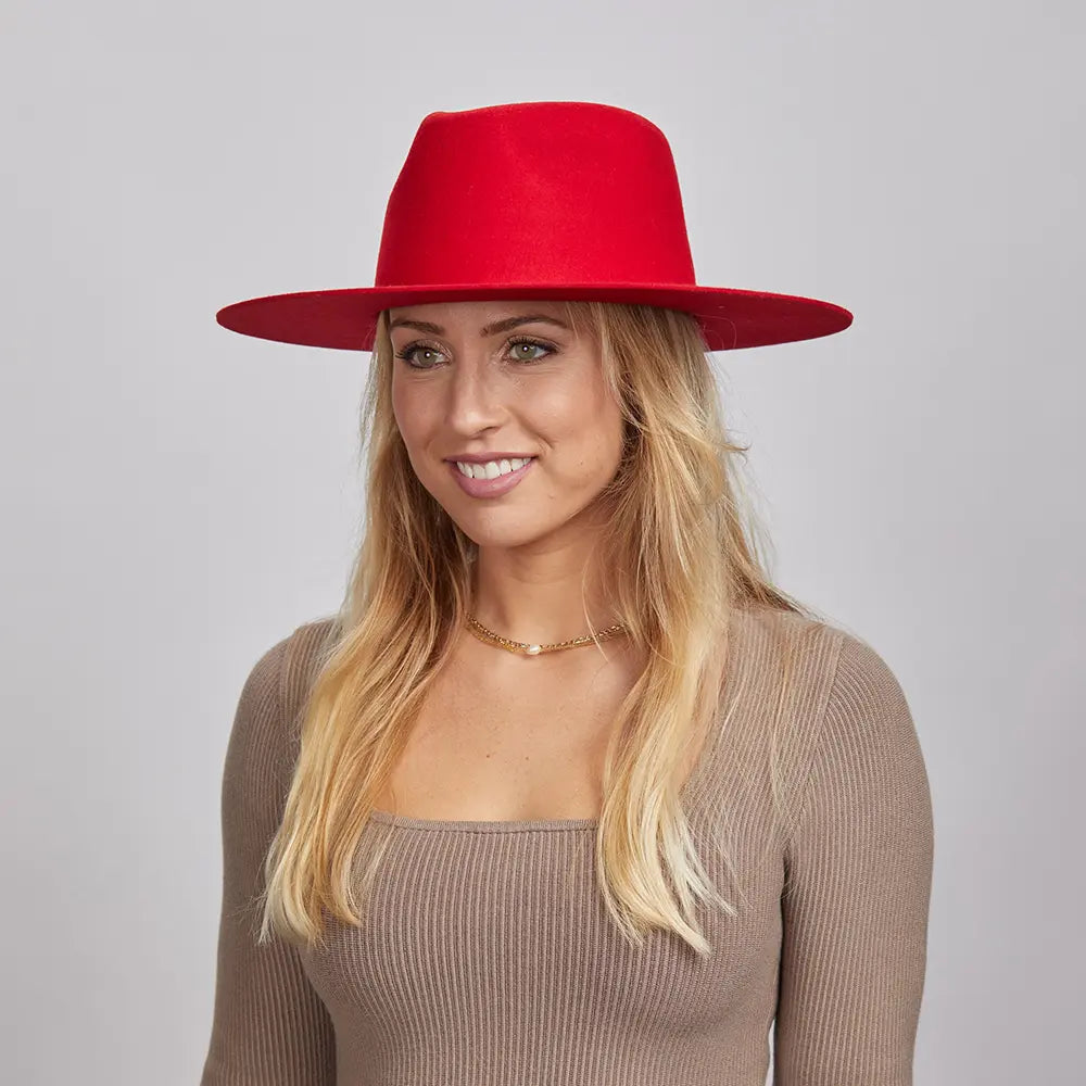 Rancher Vivid | Womens Colored Felt Fedora Hat