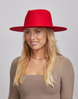Rancher | Womens Wide Brim Felt Fedora Hat