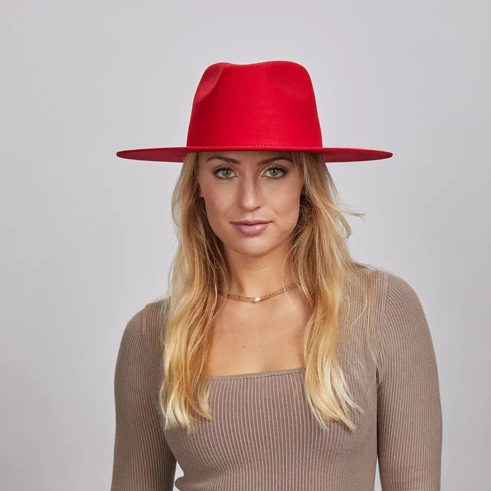 Rancher Vivid | Womens Colored Felt Fedora Hat