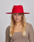 Rancher | Womens Wide Brim Felt Fedora Hat