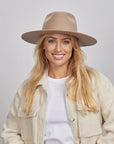 Rancher | Womens Wide Brim Felt Fedora Hat