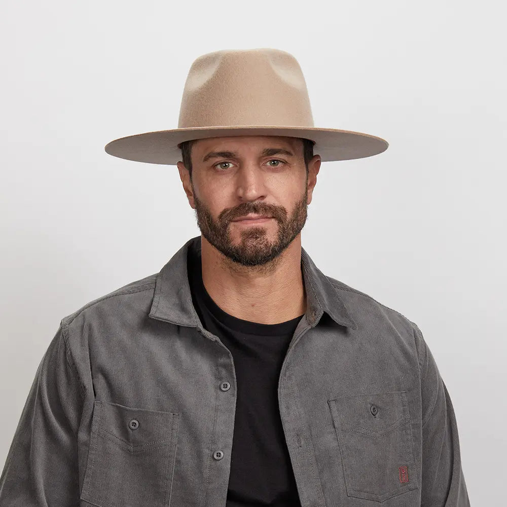 Rancher | Mens Wide Brim Felt Fedora Hat