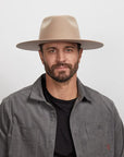 Rancher | Mens Wide Brim Felt Fedora Hat