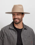 Rancher | Mens Wide Brim Felt Fedora Hat