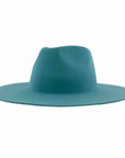 Rancher | Womens Turquoise Wide Brim Felt Fedora Hat